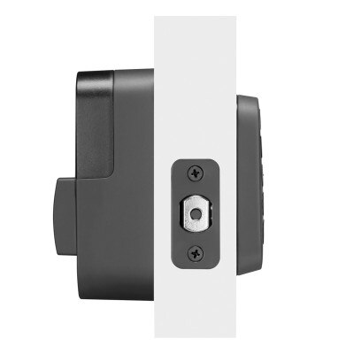 Yale Pro 2 Key Free Pushbutton Keypad Lock, Bluetooth with Wi-Fi Connect Bridge, Black Suede
